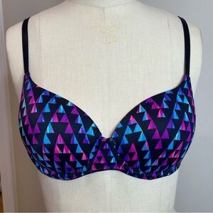 PINK by Victoria's Secret Everywhere Lightly Lined Bra Pink/Blue/Black 34C
